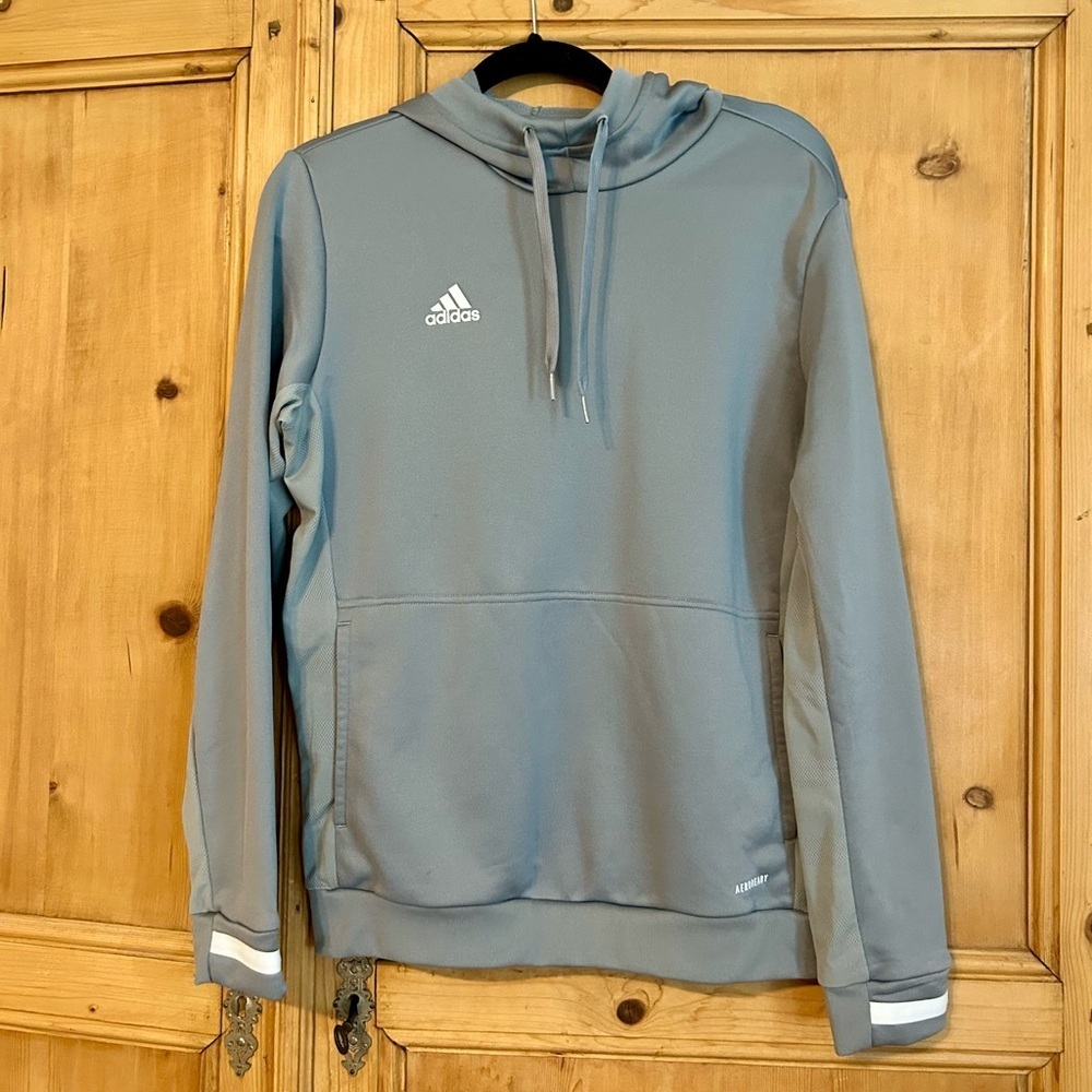 Adidas Men’s Aeroready Light Gray Hoodie Size M
